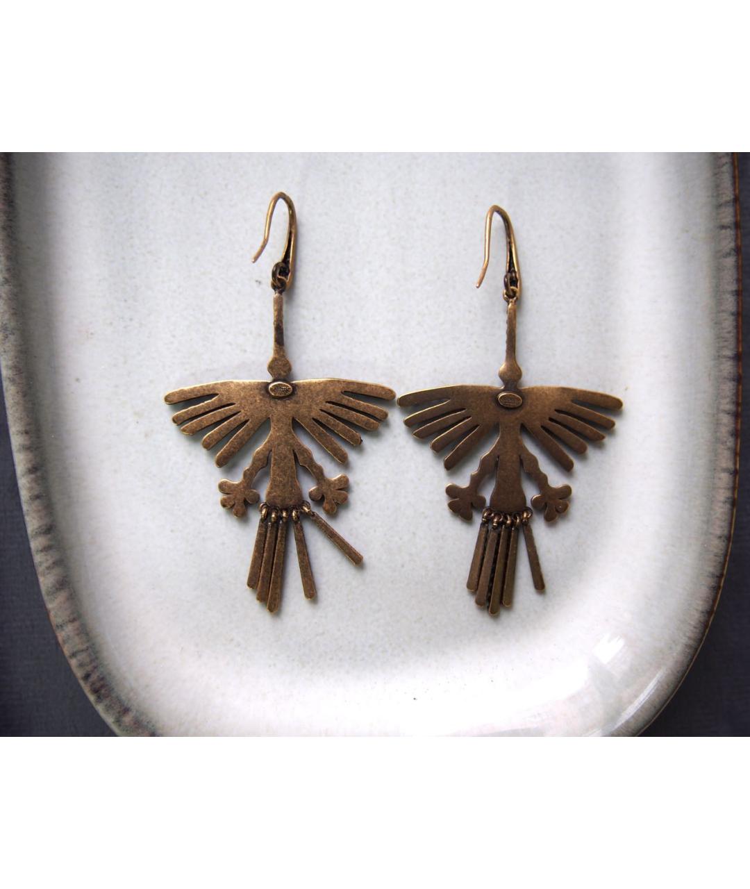 VALENTINO Бирюзовые металлические серьги, фото 3