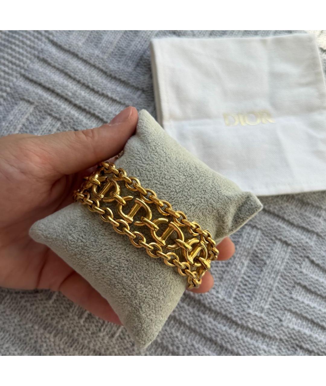 CHRISTIAN DIOR Золотой браслет, фото 8