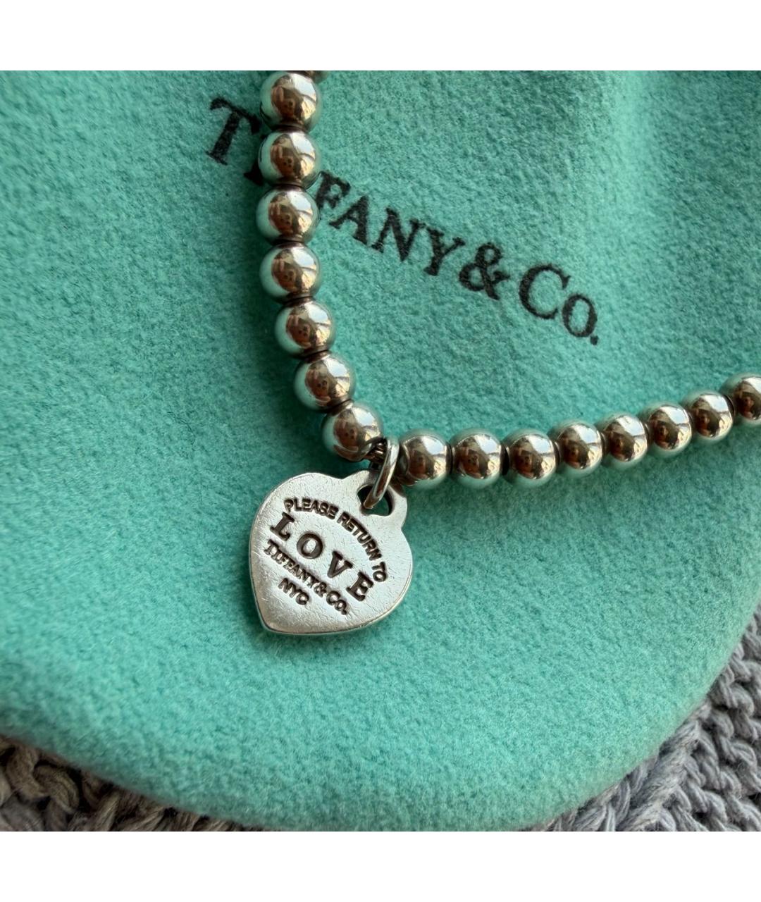 TIFFANY&CO Серебрянный серебряный браслет, фото 4