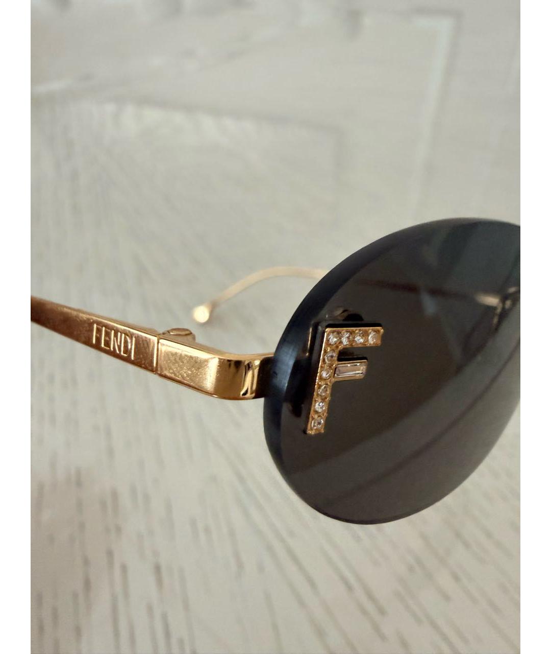 FENDI Черные солнцезащитные очки, фото 3