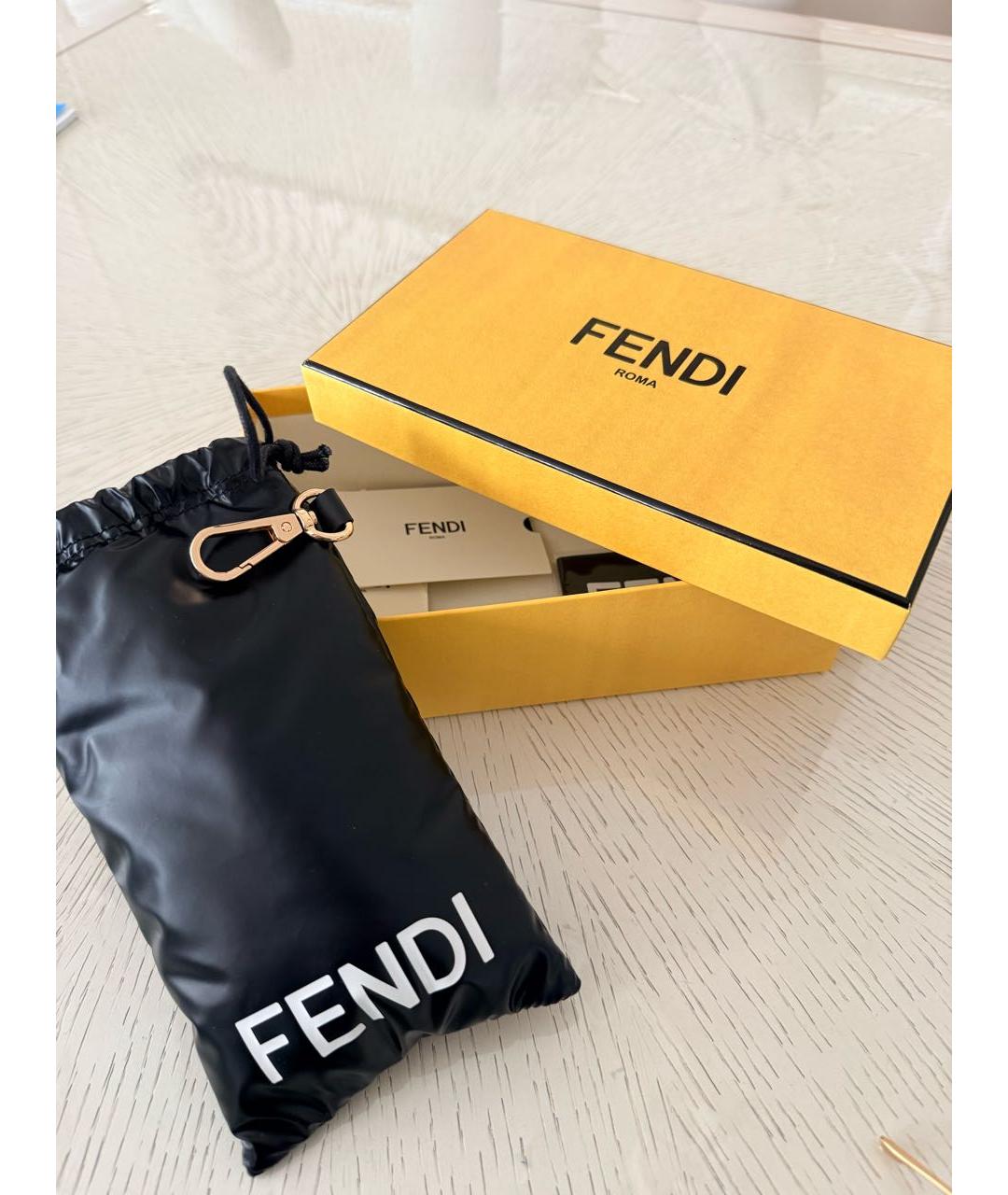 FENDI Черные солнцезащитные очки, фото 4