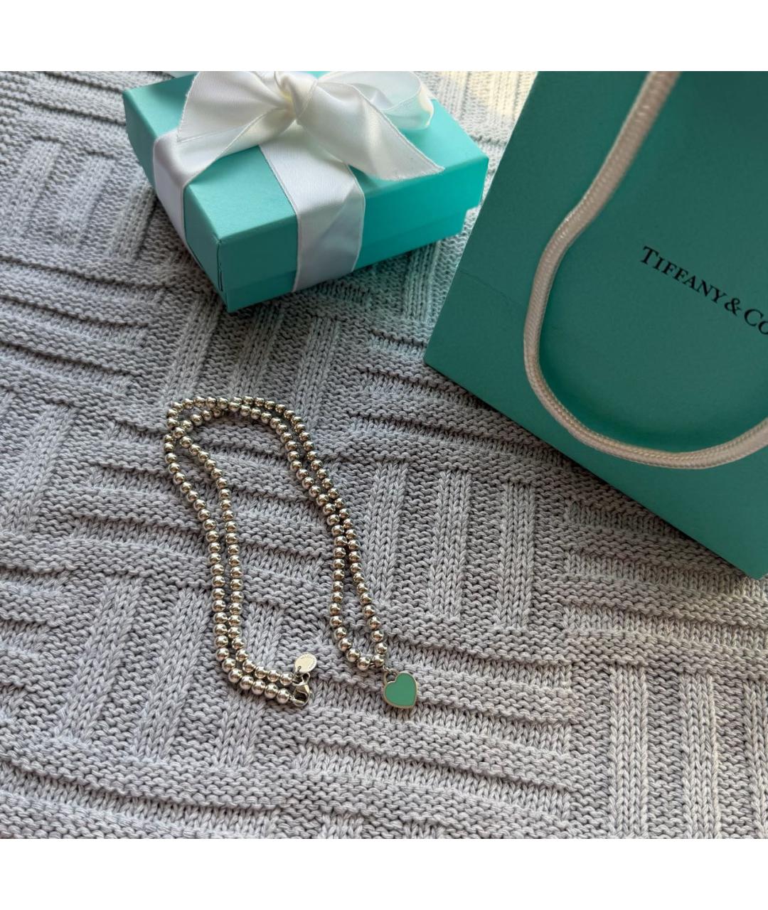 TIFFANY&CO Серебряное серебряное колье, фото 7