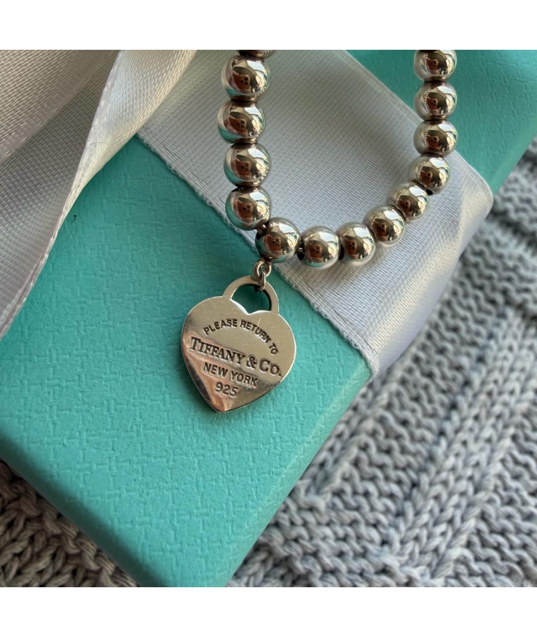 TIFFANY&CO Серебряное серебряное колье, фото 4