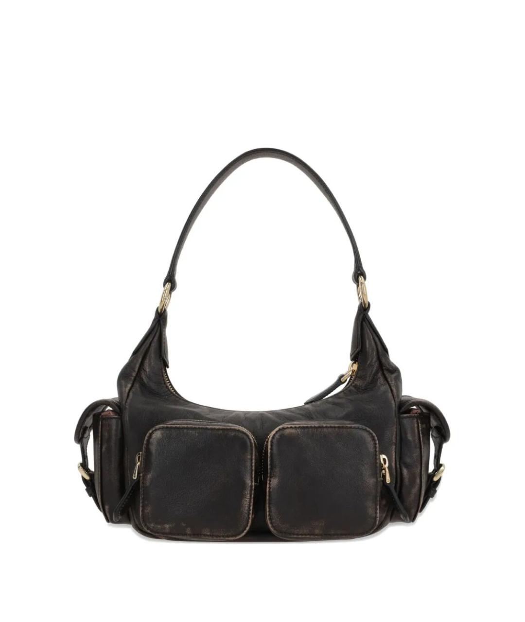 MIU MIU Коричневая кожаная сумка через плечо, фото 3