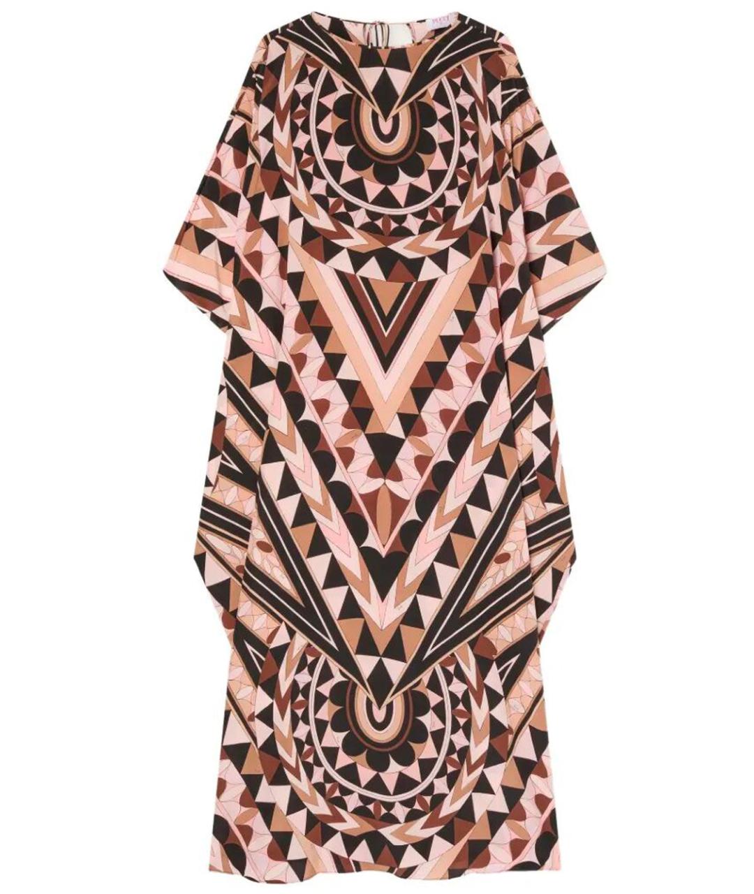 PUCCI Розовое шелковое платье, фото 1