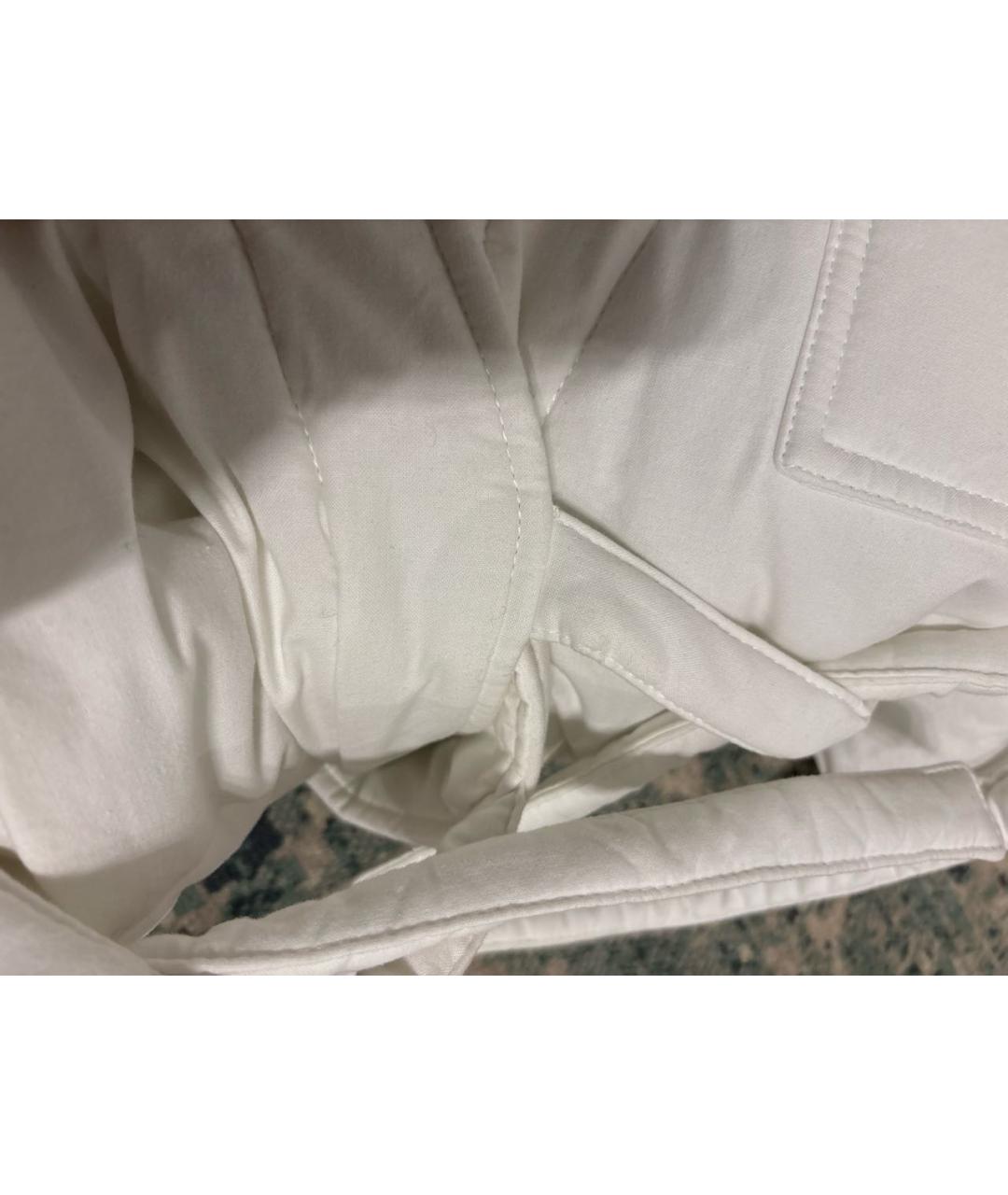 MM6 MAISON MARGIELA Белое хлопковое пальто, фото 4