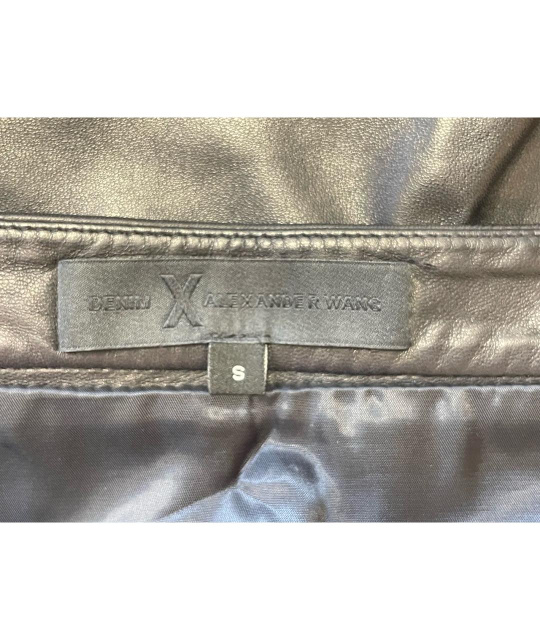 ALEXANDER WANG Черная полиэстеровая юбка мини, фото 3