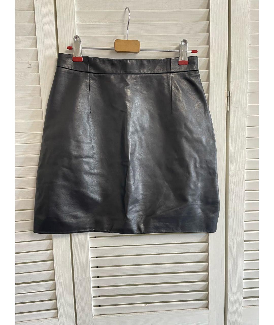 ALEXANDER WANG Черная полиэстеровая юбка мини, фото 2