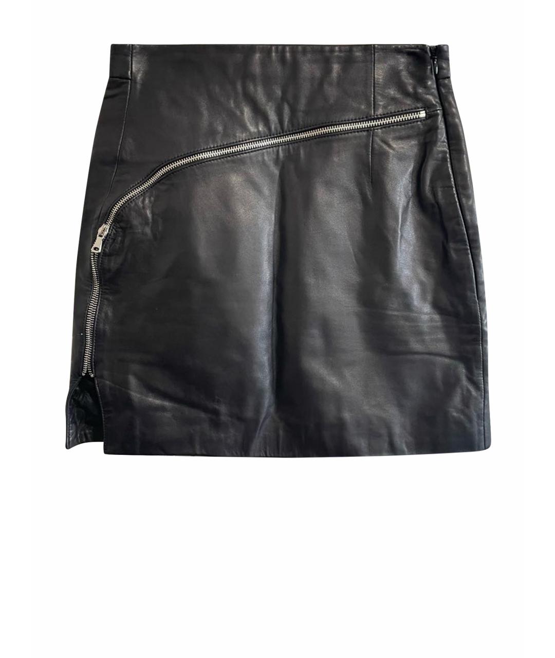 ALEXANDER WANG Черная полиэстеровая юбка мини, фото 1