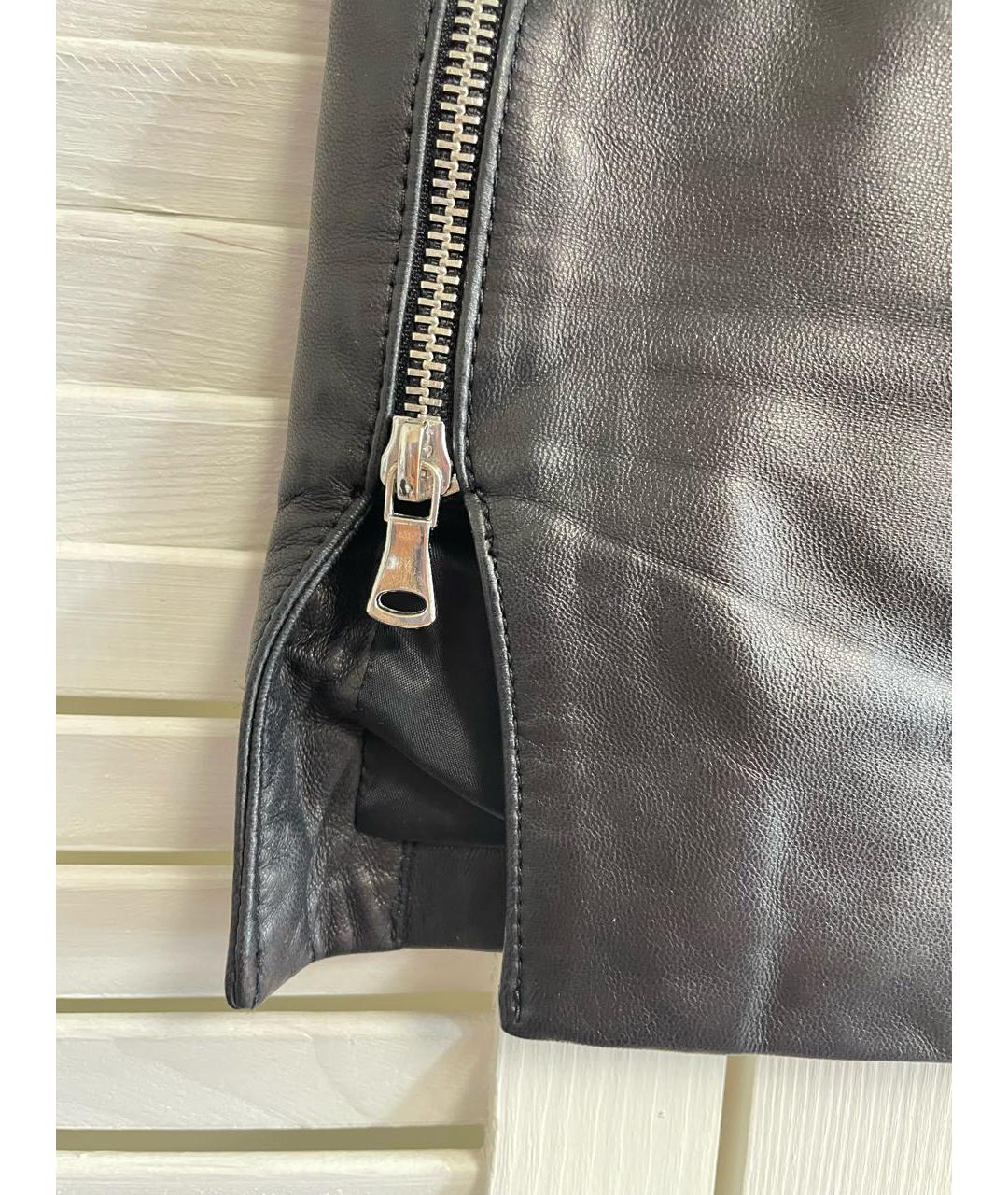 ALEXANDER WANG Черная полиэстеровая юбка мини, фото 4