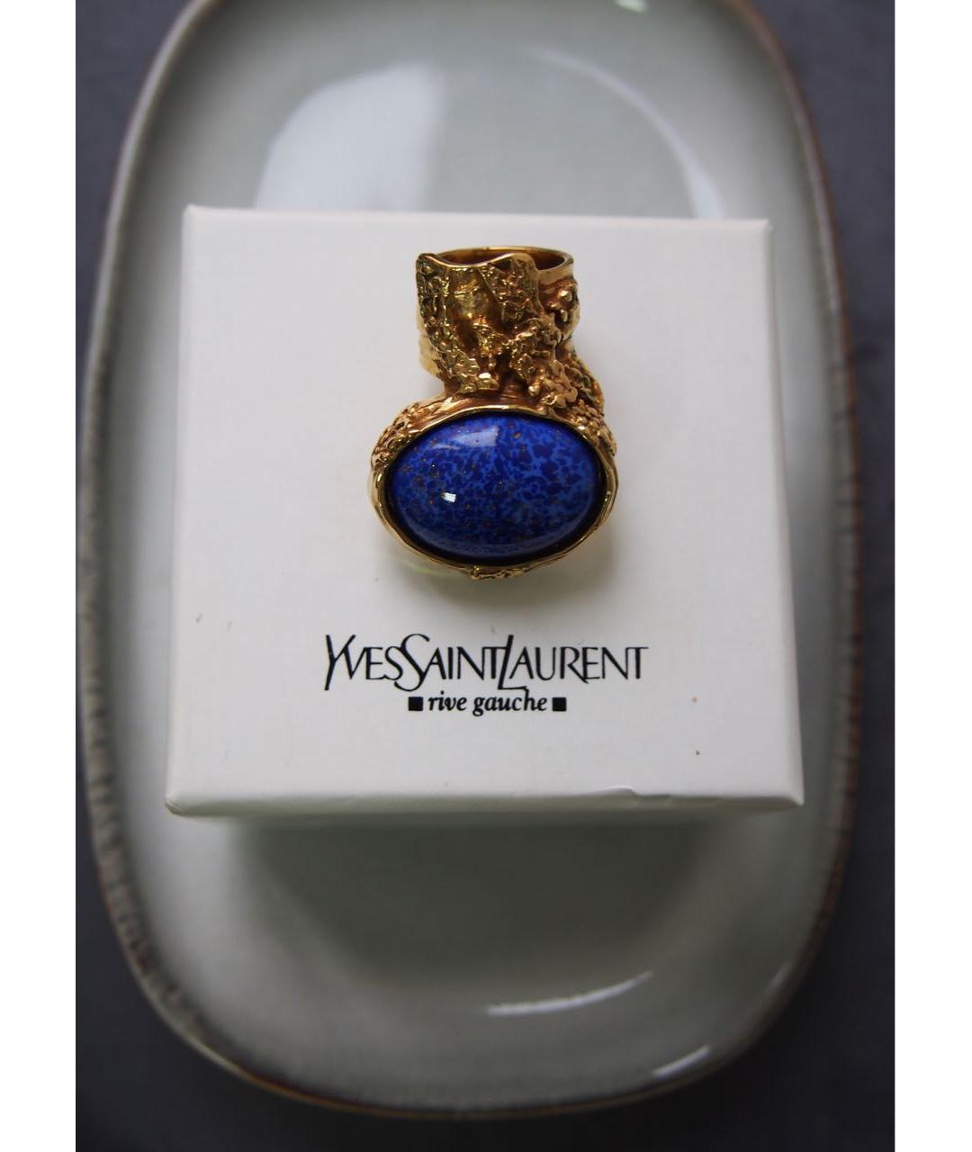 SAINT LAURENT Темно-синее кольцо, фото 3