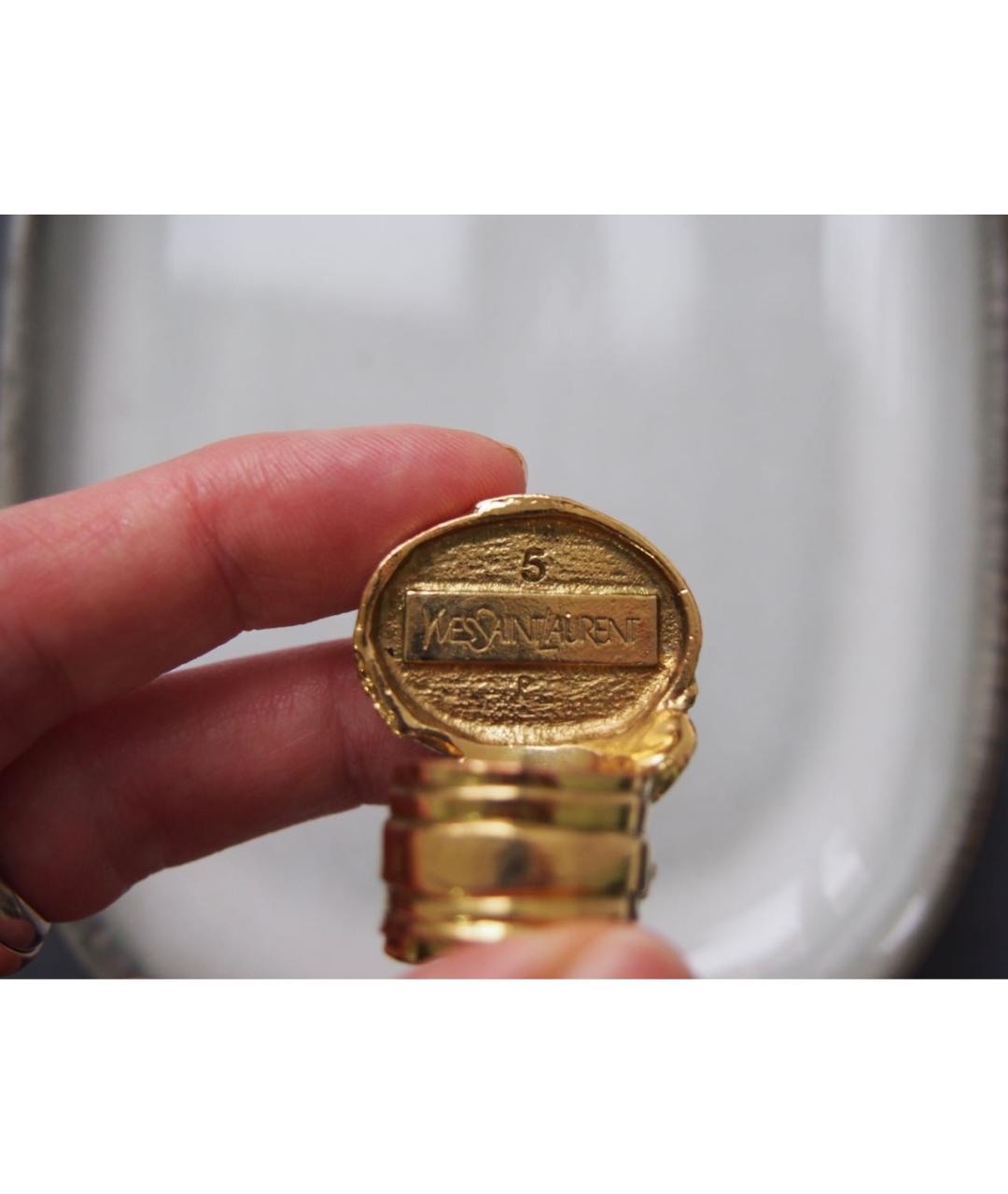 SAINT LAURENT Темно-синее кольцо, фото 2