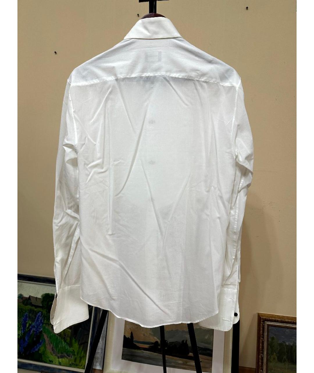 GIORGIO ARMANI Белая хлопковая классическая рубашка, фото 2