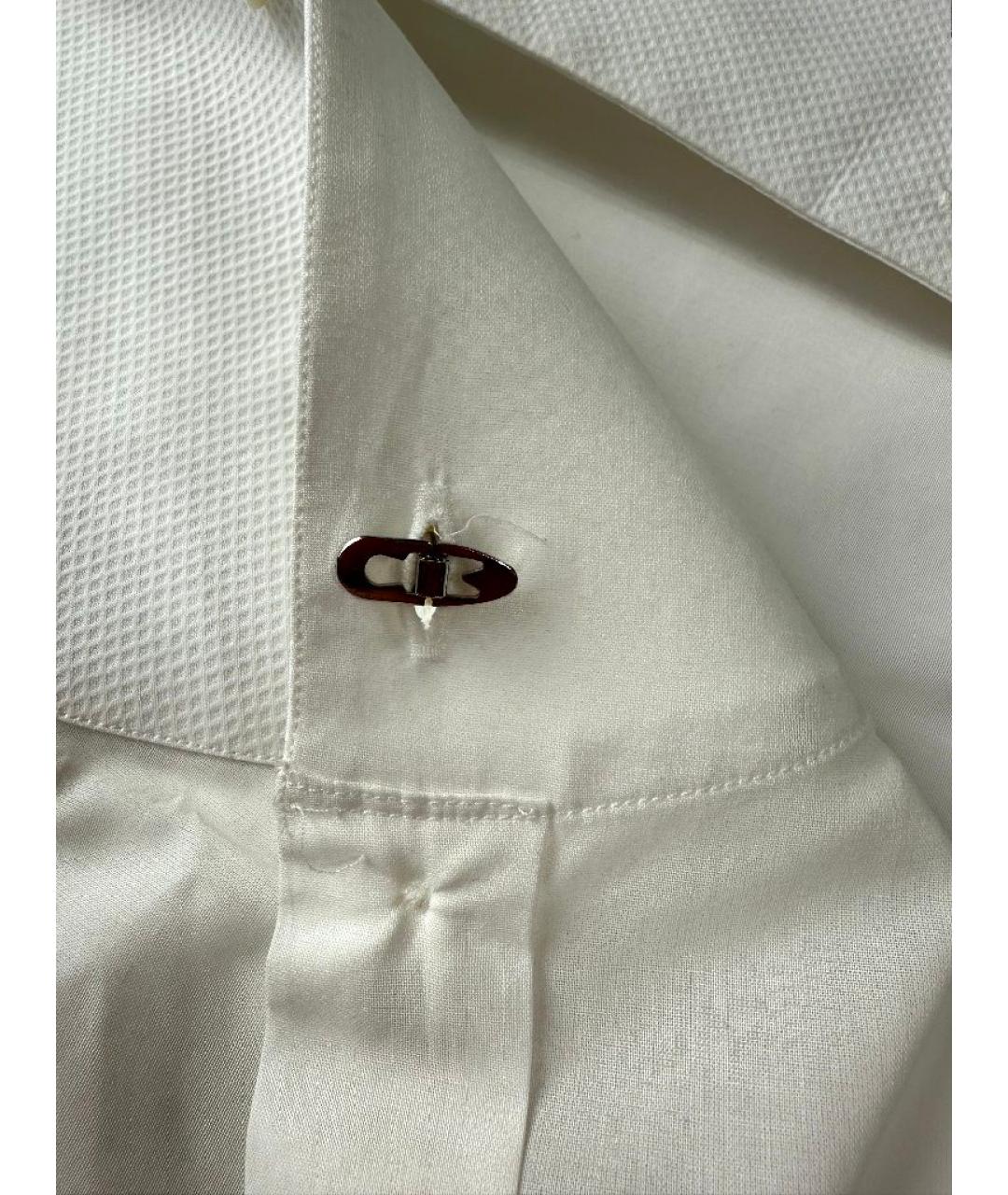 GIORGIO ARMANI Белая хлопковая классическая рубашка, фото 8