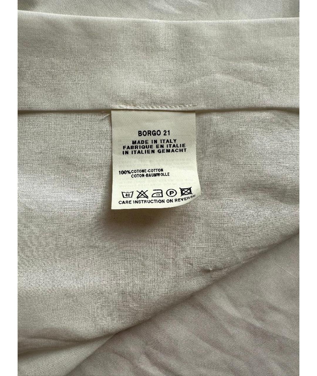 GIORGIO ARMANI Белая хлопковая классическая рубашка, фото 7