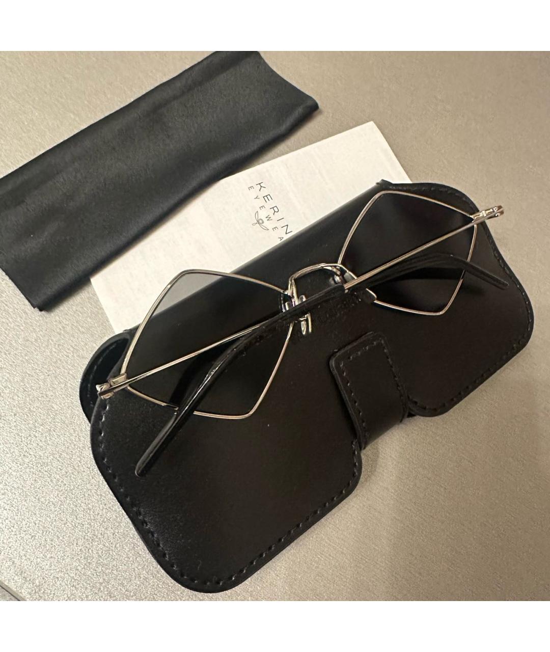 SAINT LAURENT Серые металлические солнцезащитные очки, фото 4