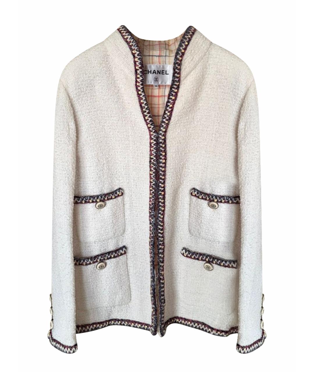 CHANEL Белый жакет/пиджак, фото 1