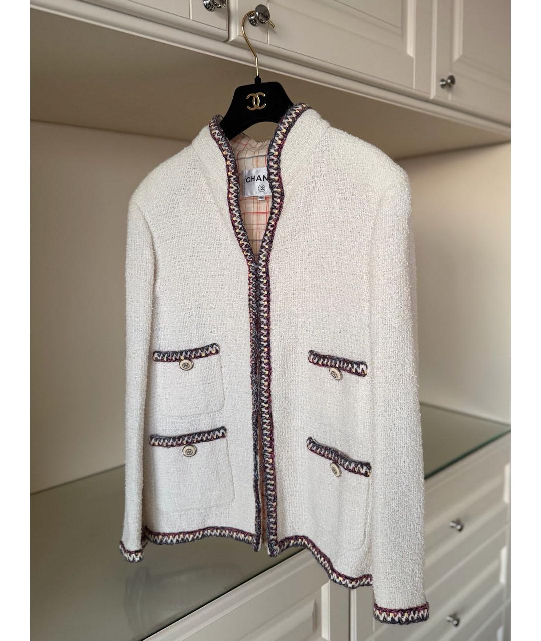 CHANEL Белый жакет/пиджак, фото 2