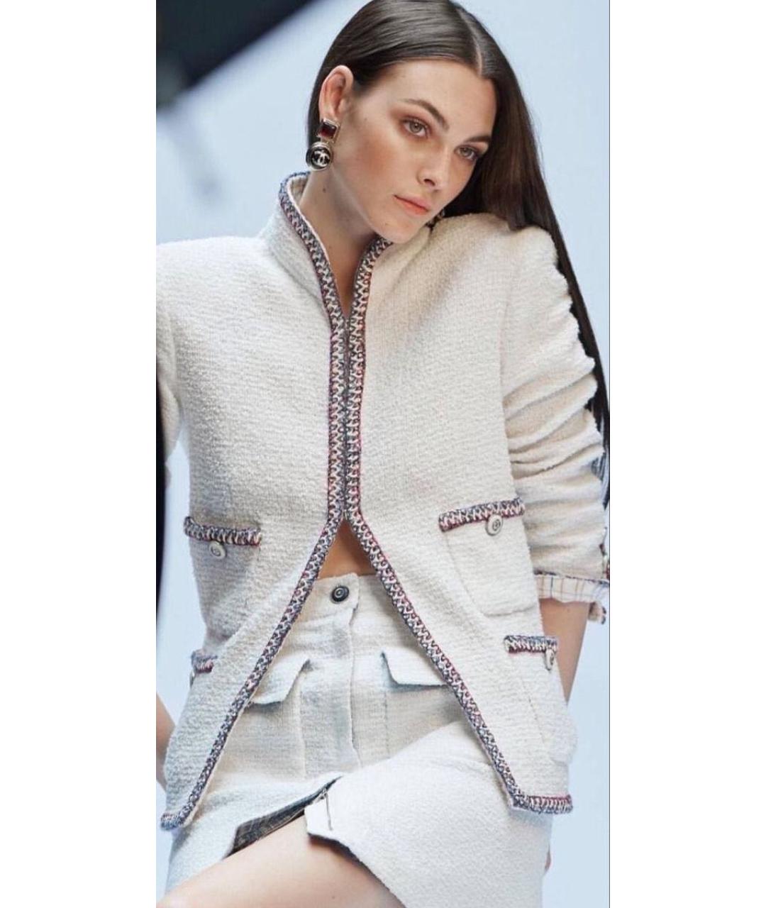 CHANEL Белый жакет/пиджак, фото 4