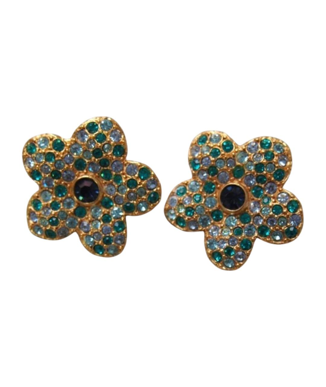 SAINT LAURENT Позолоченные клипсы, фото 1