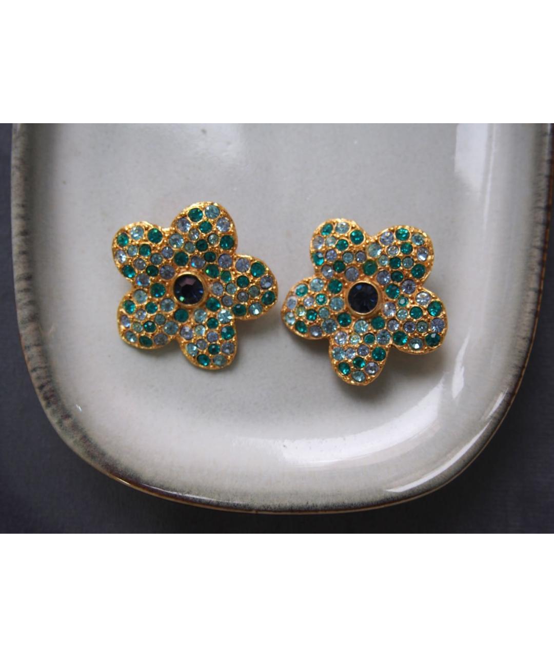 SAINT LAURENT Позолоченные клипсы, фото 4