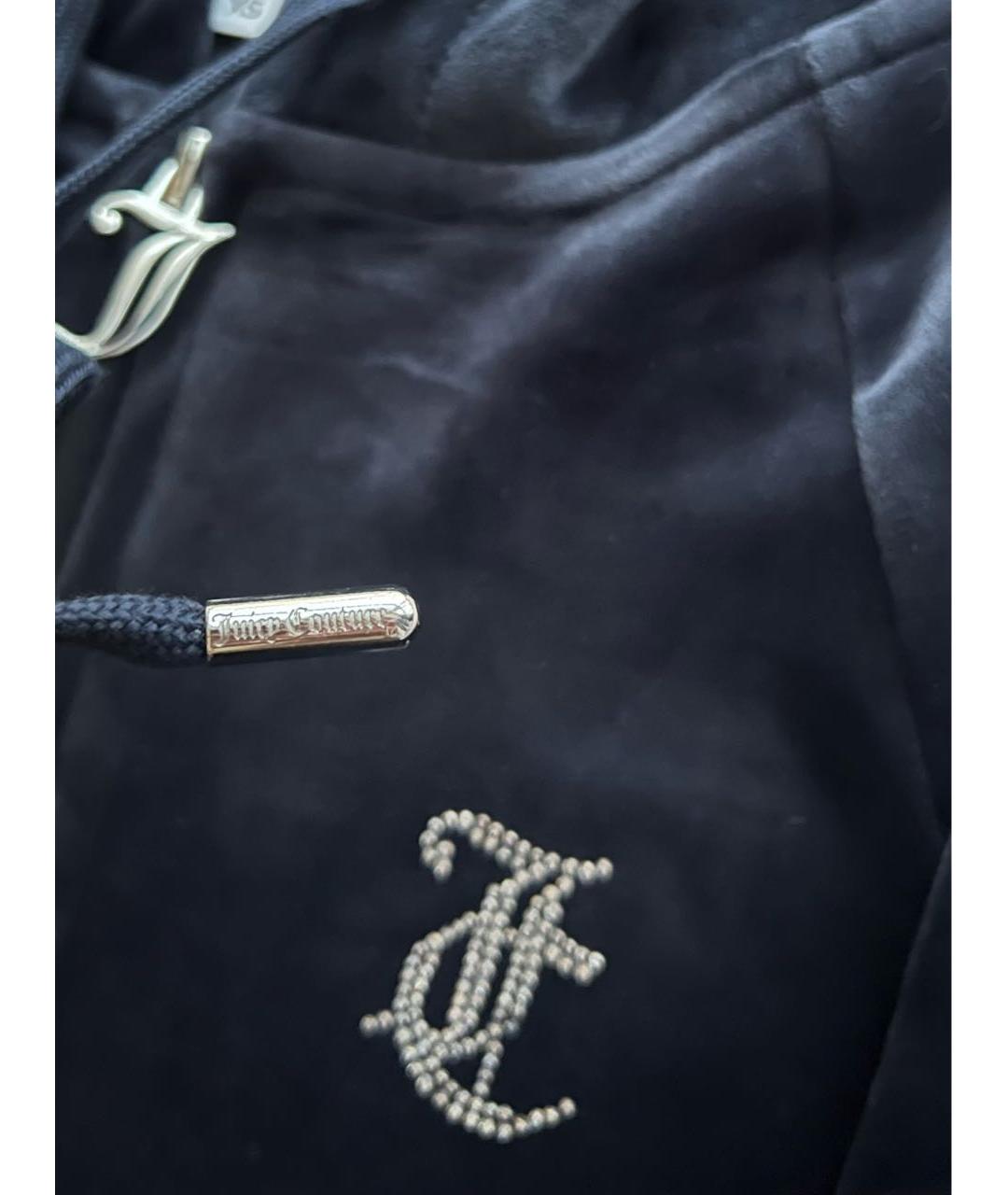 JUICY COUTURE Темно-синий велюровый спортивные костюмы, фото 4