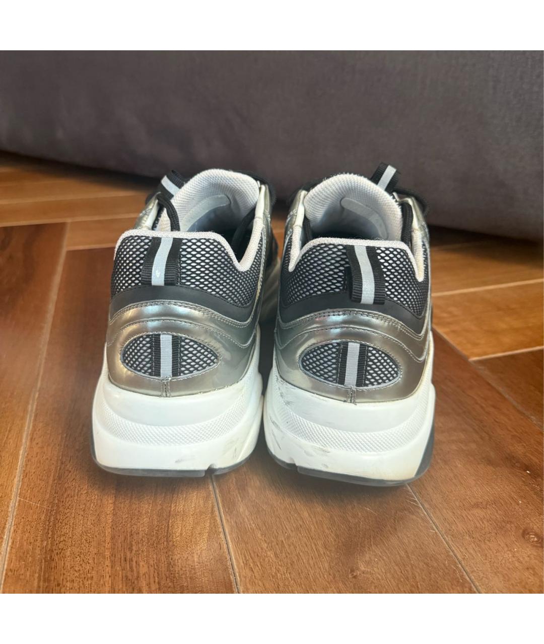 CHRISTIAN DIOR Серые низкие кроссовки / кеды, фото 4