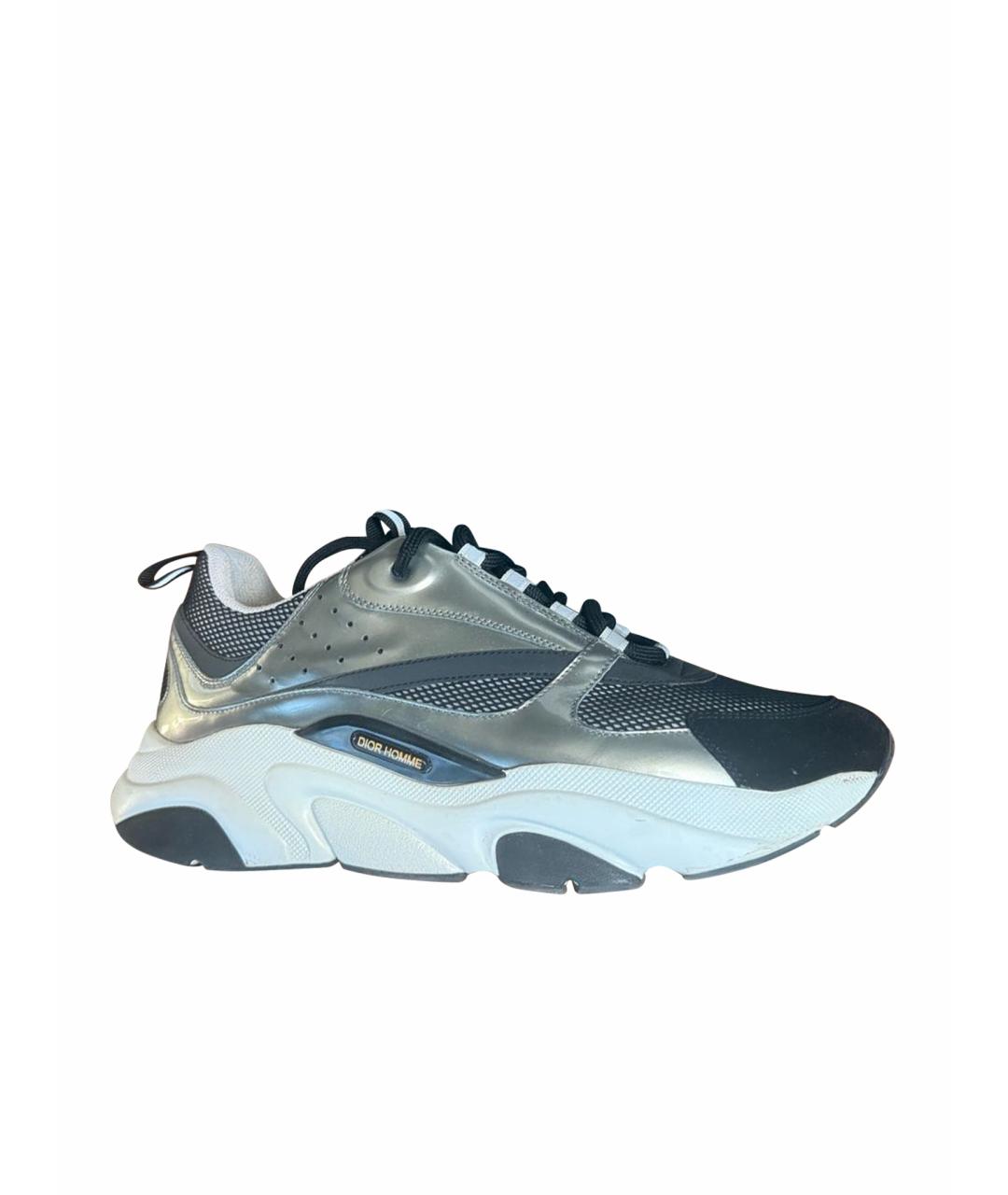 CHRISTIAN DIOR Серые низкие кроссовки / кеды, фото 1