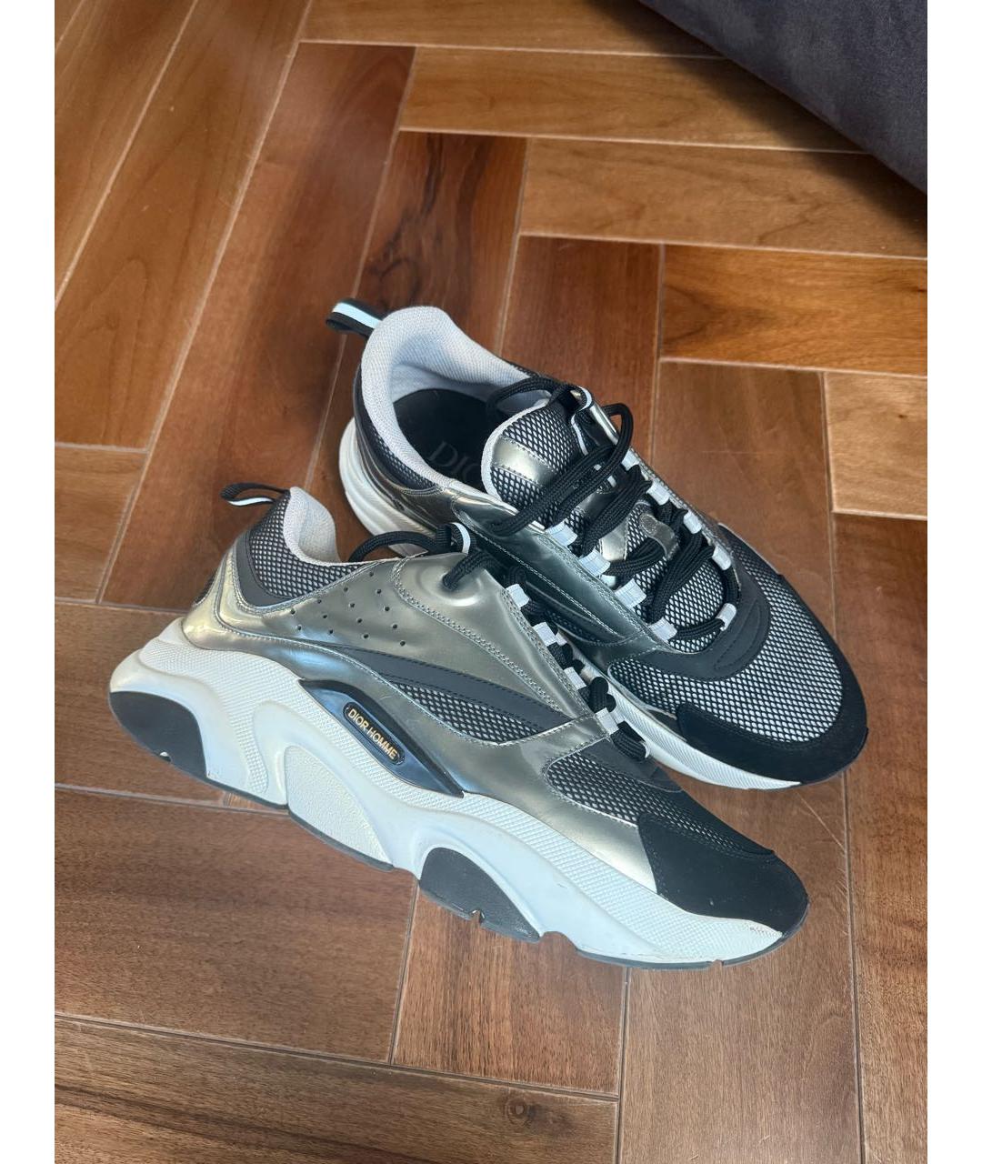 CHRISTIAN DIOR Серые низкие кроссовки / кеды, фото 5