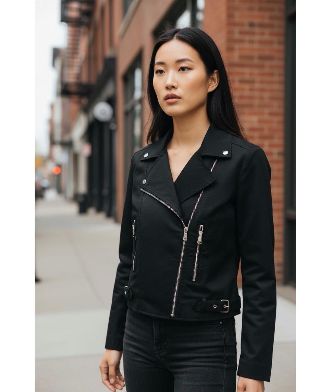 RALPH LAUREN Черная вискозная куртка, фото 2