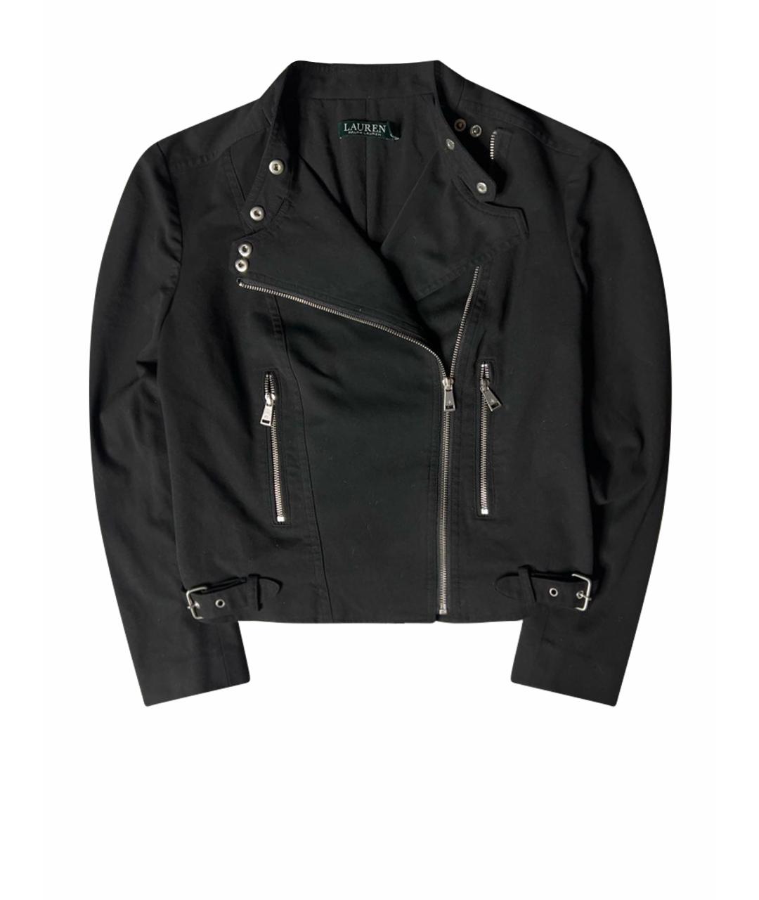 RALPH LAUREN Черная вискозная куртка, фото 1