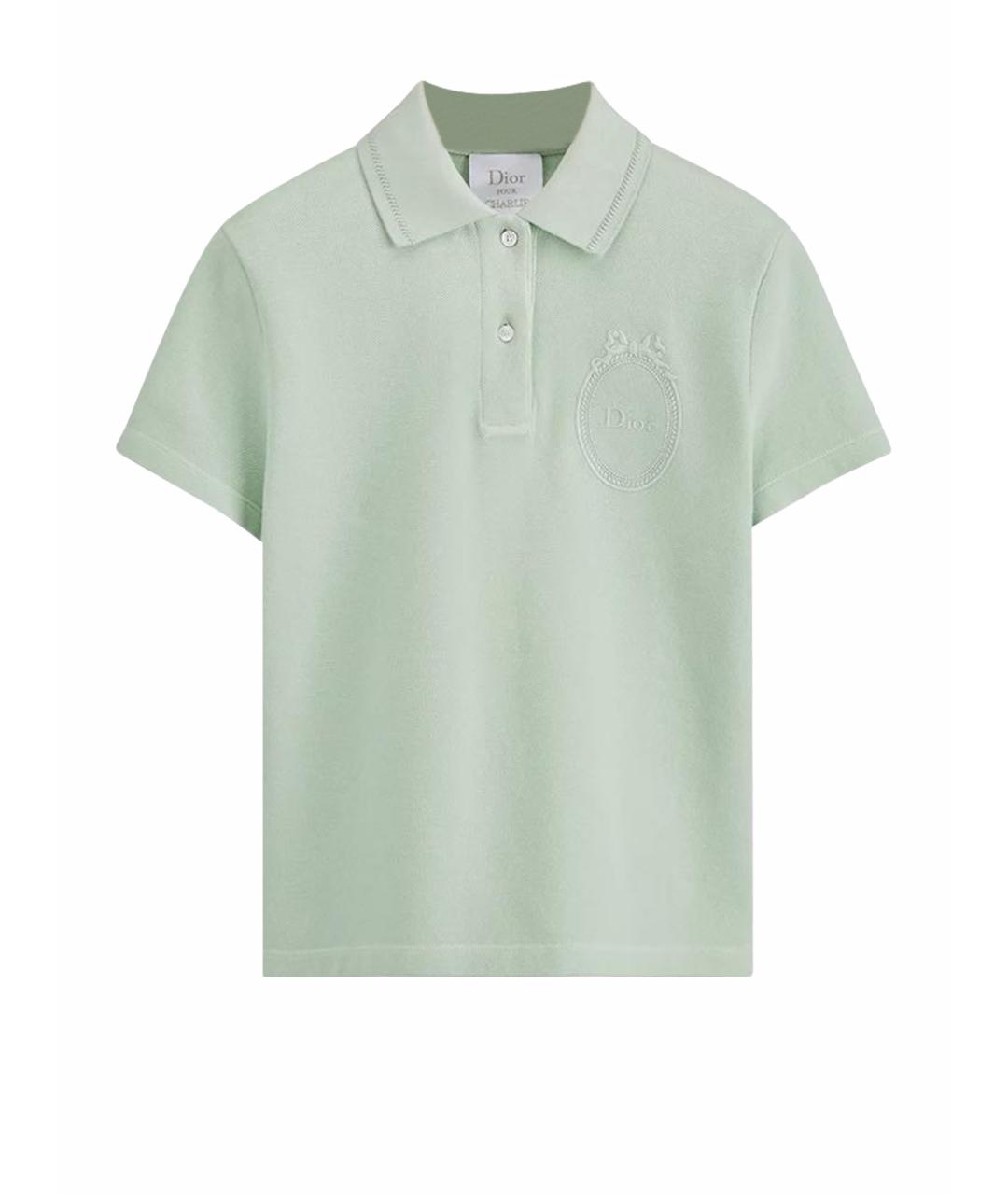 CHRISTIAN DIOR Зеленая футболка, фото 1