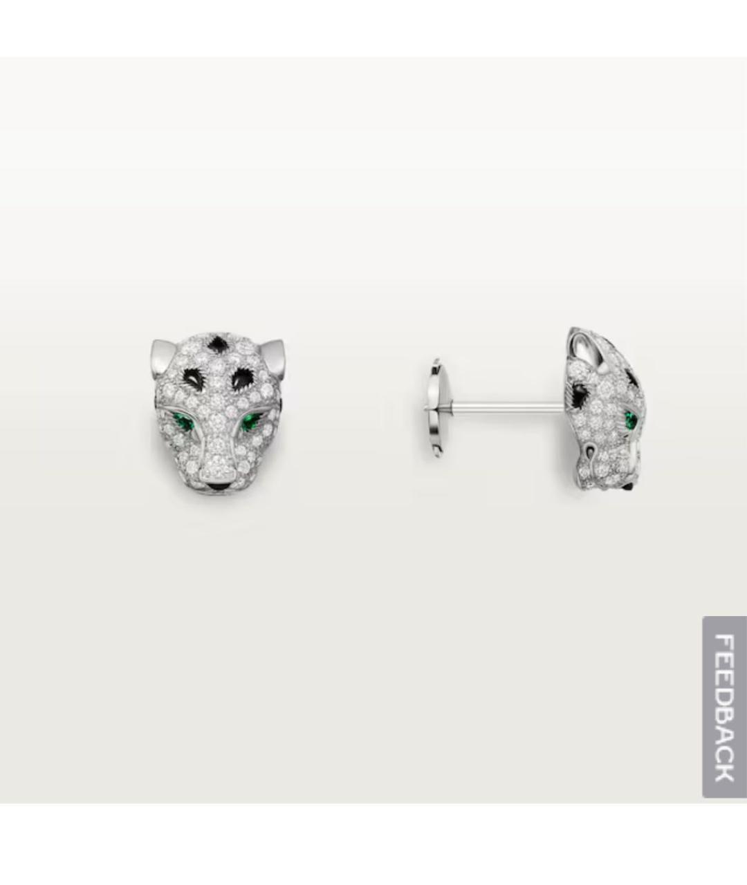 CARTIER Серьги из белого золота, фото 2