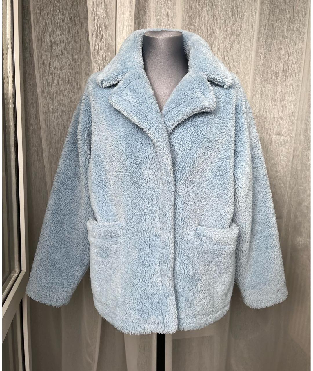 STAND STUDIO Голубая полиэстеровая шуба, фото 9