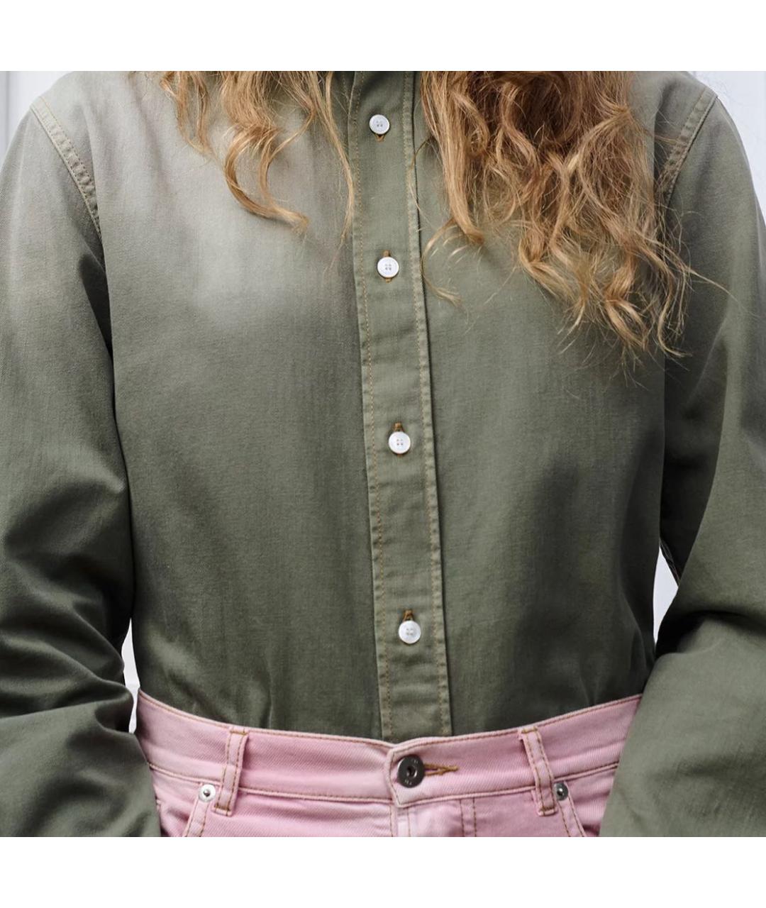 CHRISTIAN DIOR Хаки блузы, фото 3