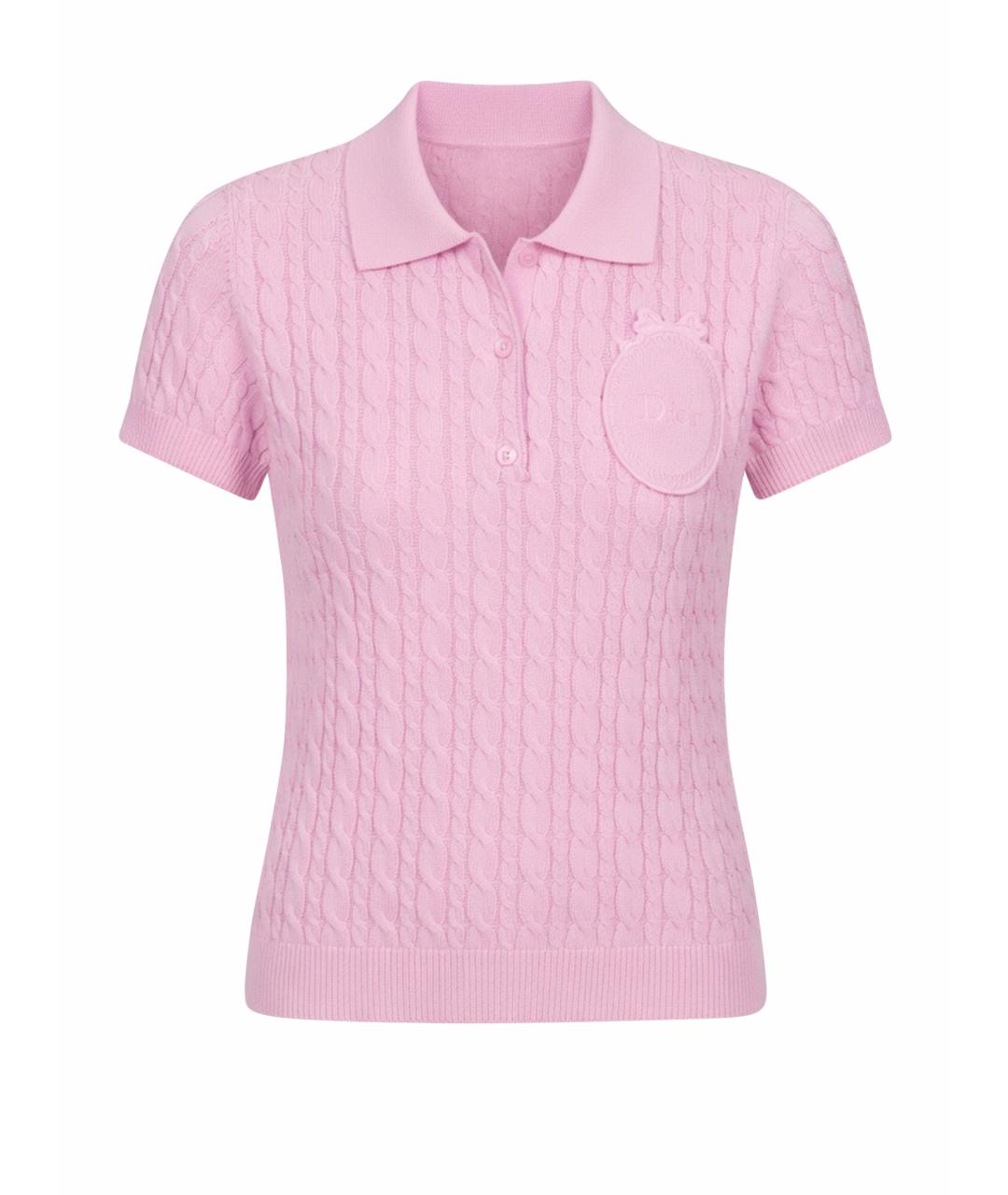 CHRISTIAN DIOR Розовый джемпер / свитер, фото 1