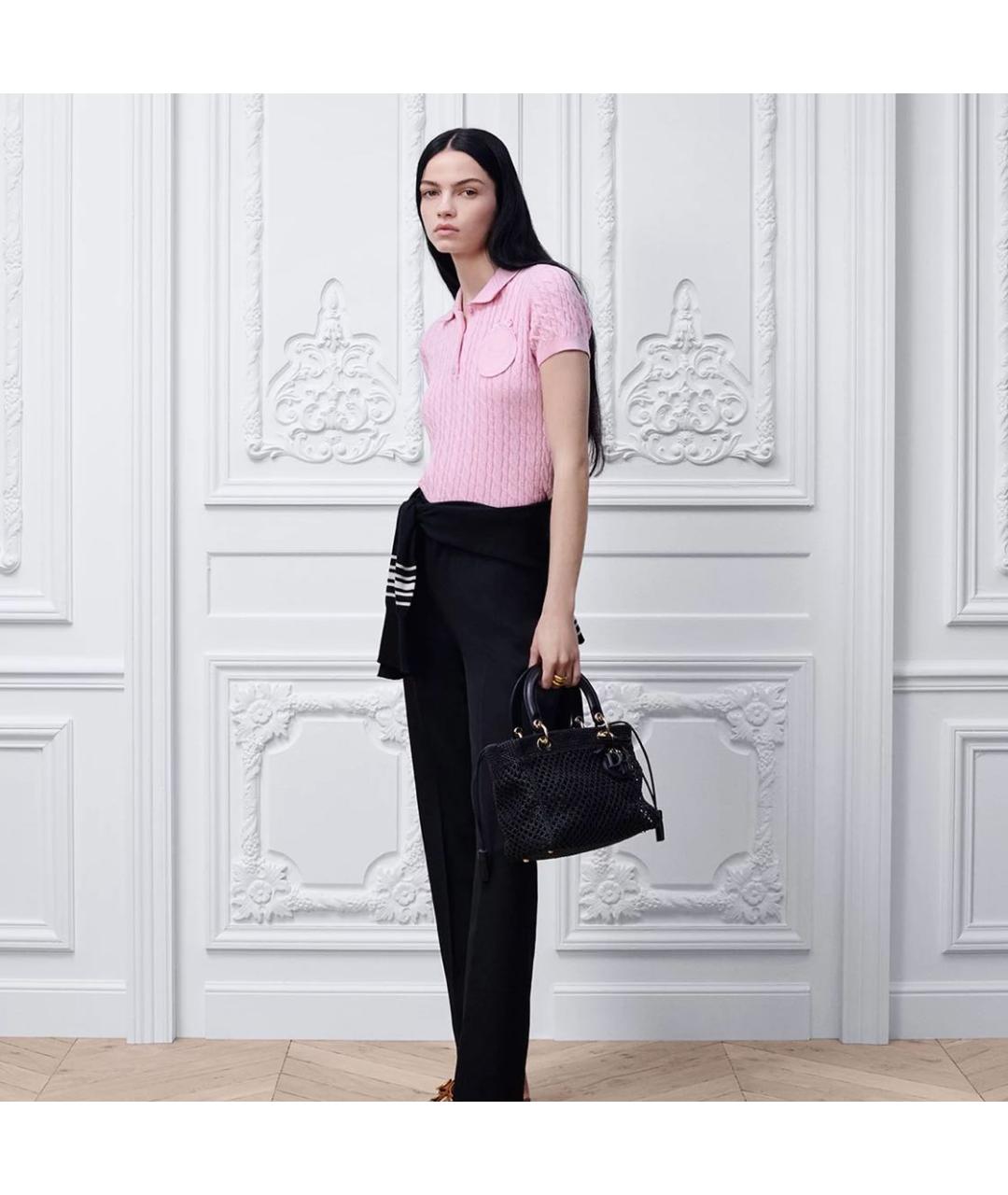 CHRISTIAN DIOR Розовый джемпер / свитер, фото 2