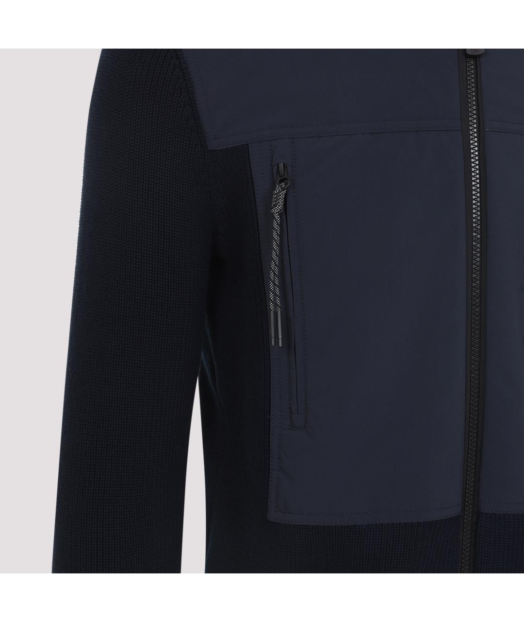 MONCLER GRENOBLE Синяя хлопковая куртка, фото 4