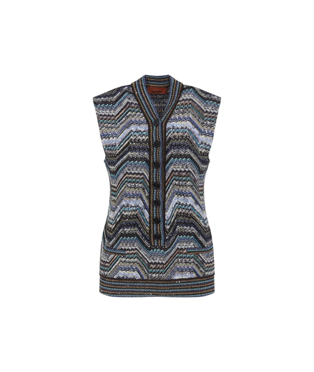 MISSONI Мульти полиэстеровая жилетка, фото 1
