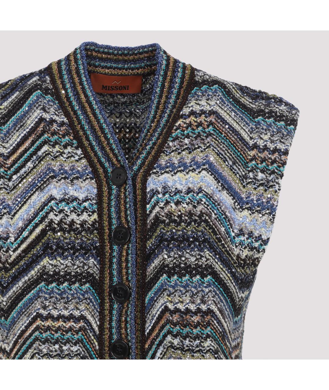 MISSONI Мульти полиэстеровая жилетка, фото 3