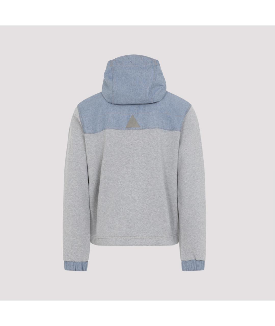 MONCLER GRENOBLE Серая хлопковая куртка, фото 2