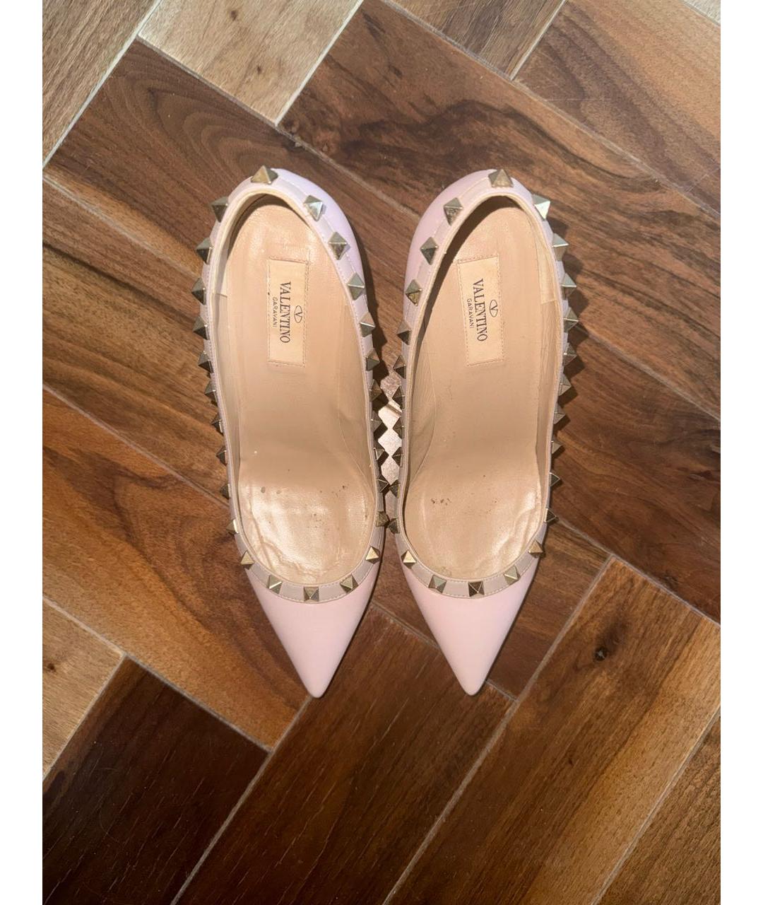 VALENTINO Розовые кожаные туфли, фото 3