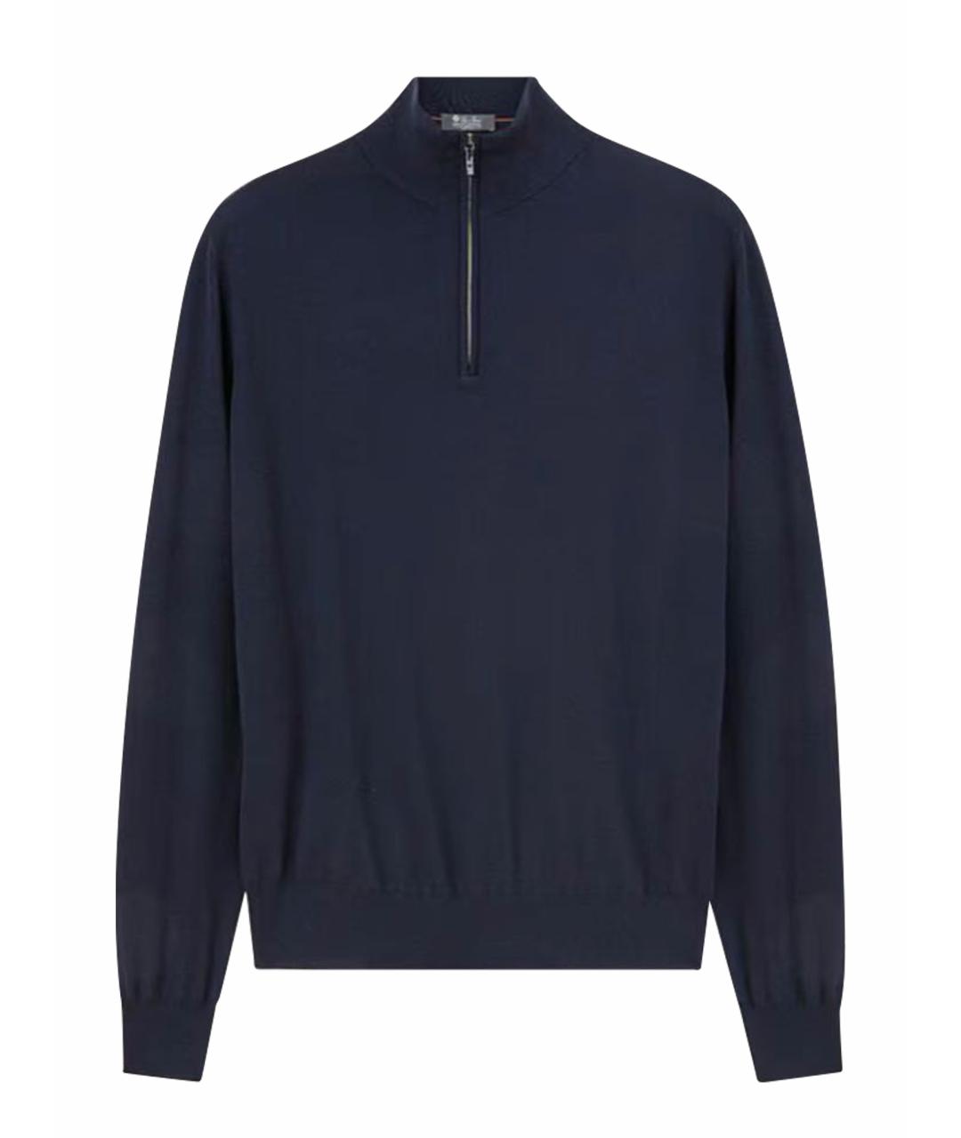 LORO PIANA Синий шерстяной джемпер / свитер, фото 1