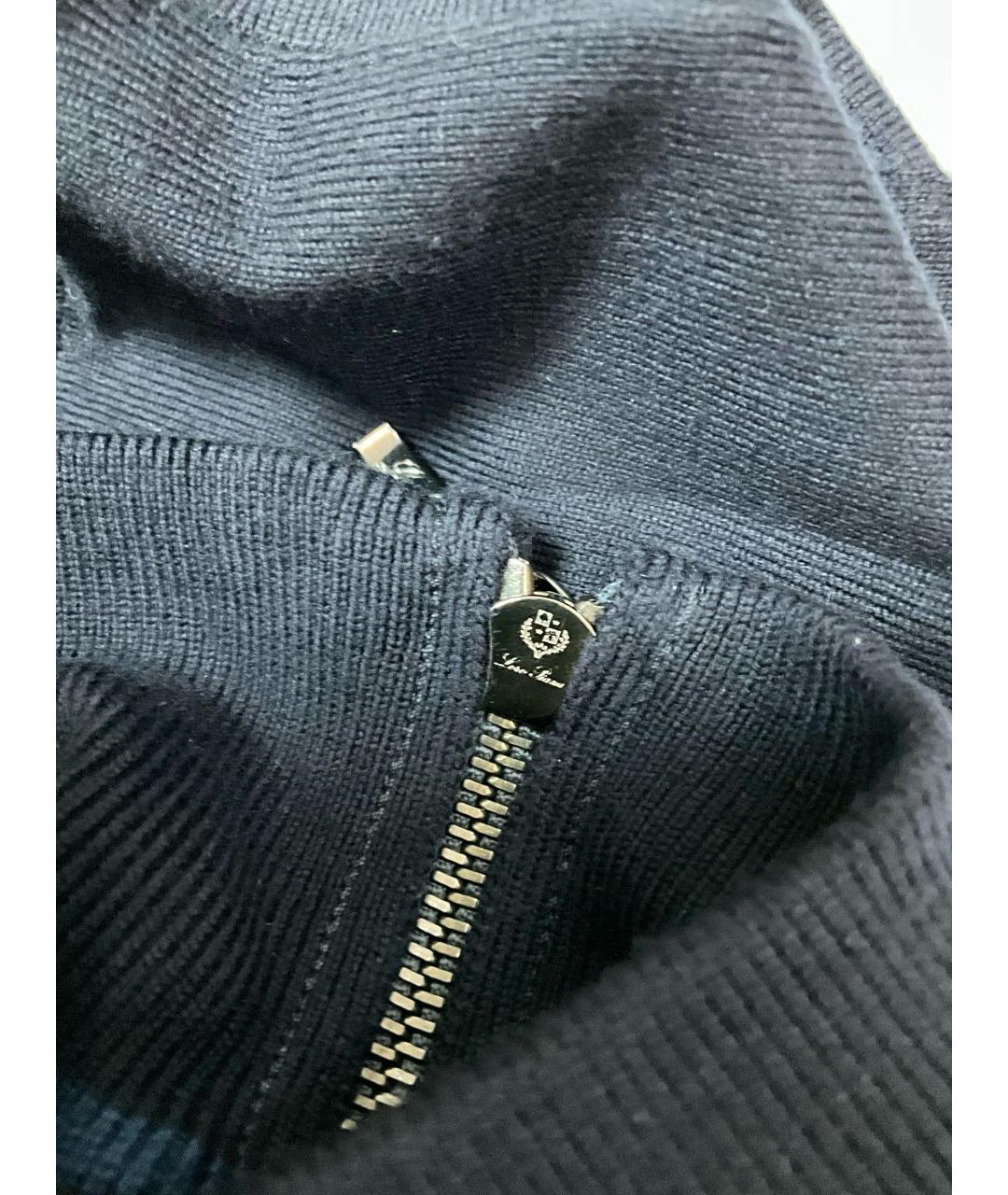LORO PIANA Синий шерстяной джемпер / свитер, фото 5