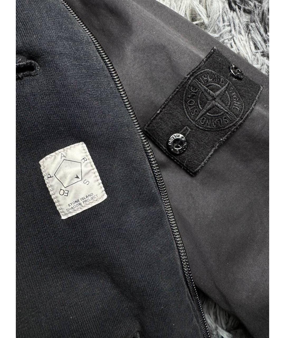 STONE ISLAND SHADOW PROJECT Черная хлопковая куртка, фото 5