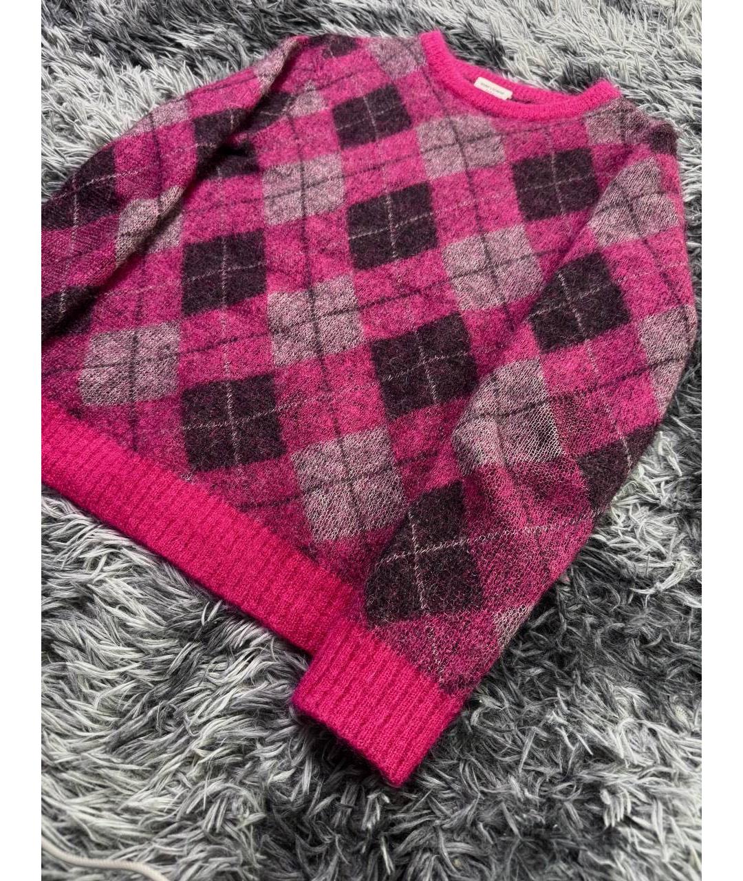 SAINT LAURENT Розовый шерстяной джемпер / свитер, фото 8