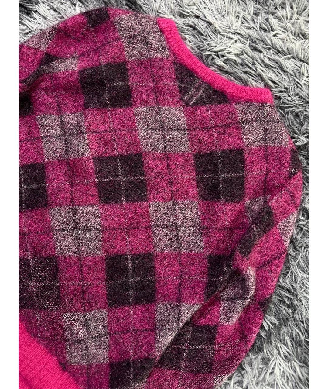 SAINT LAURENT Розовый шерстяной джемпер / свитер, фото 2