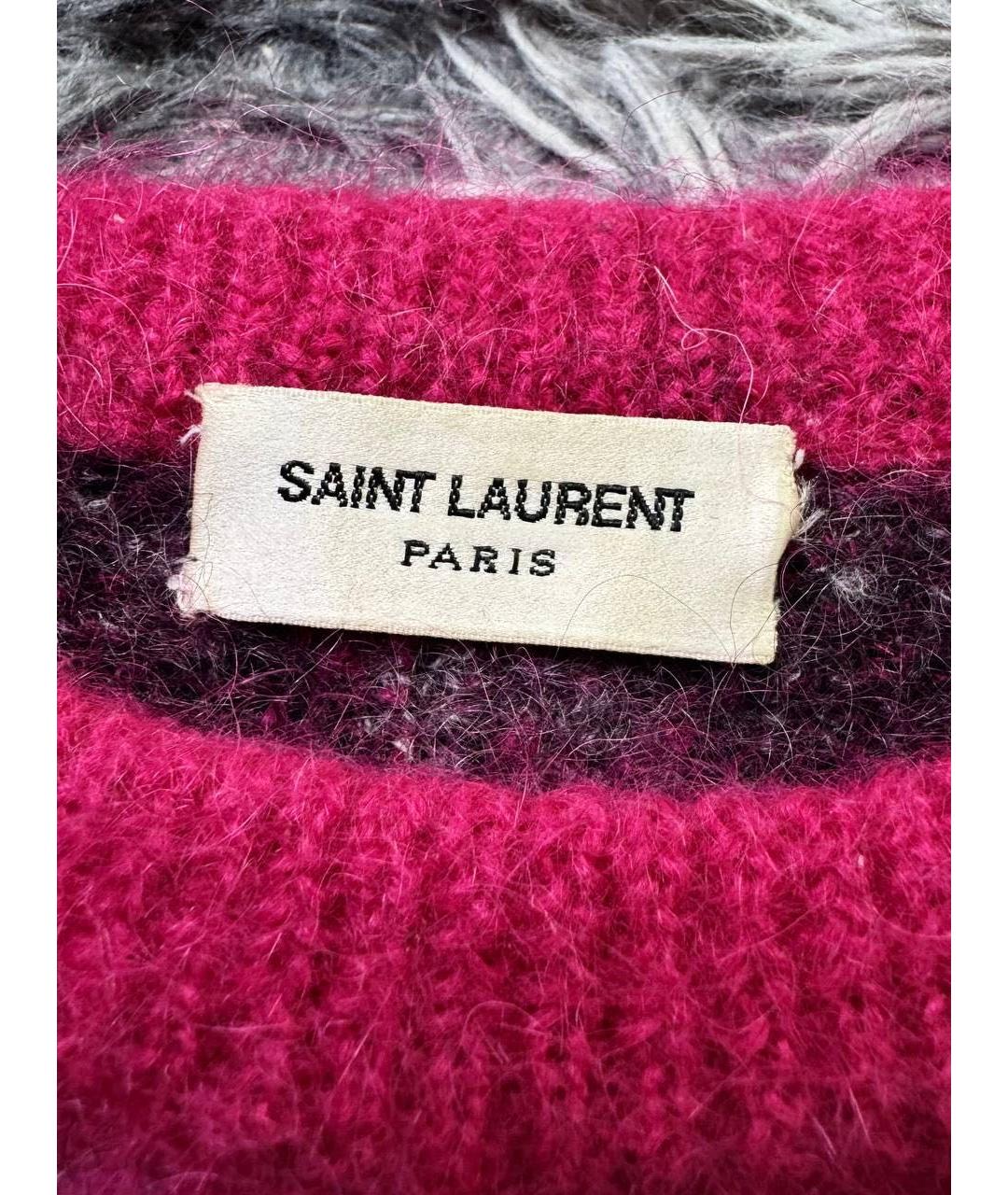SAINT LAURENT Розовый шерстяной джемпер / свитер, фото 5