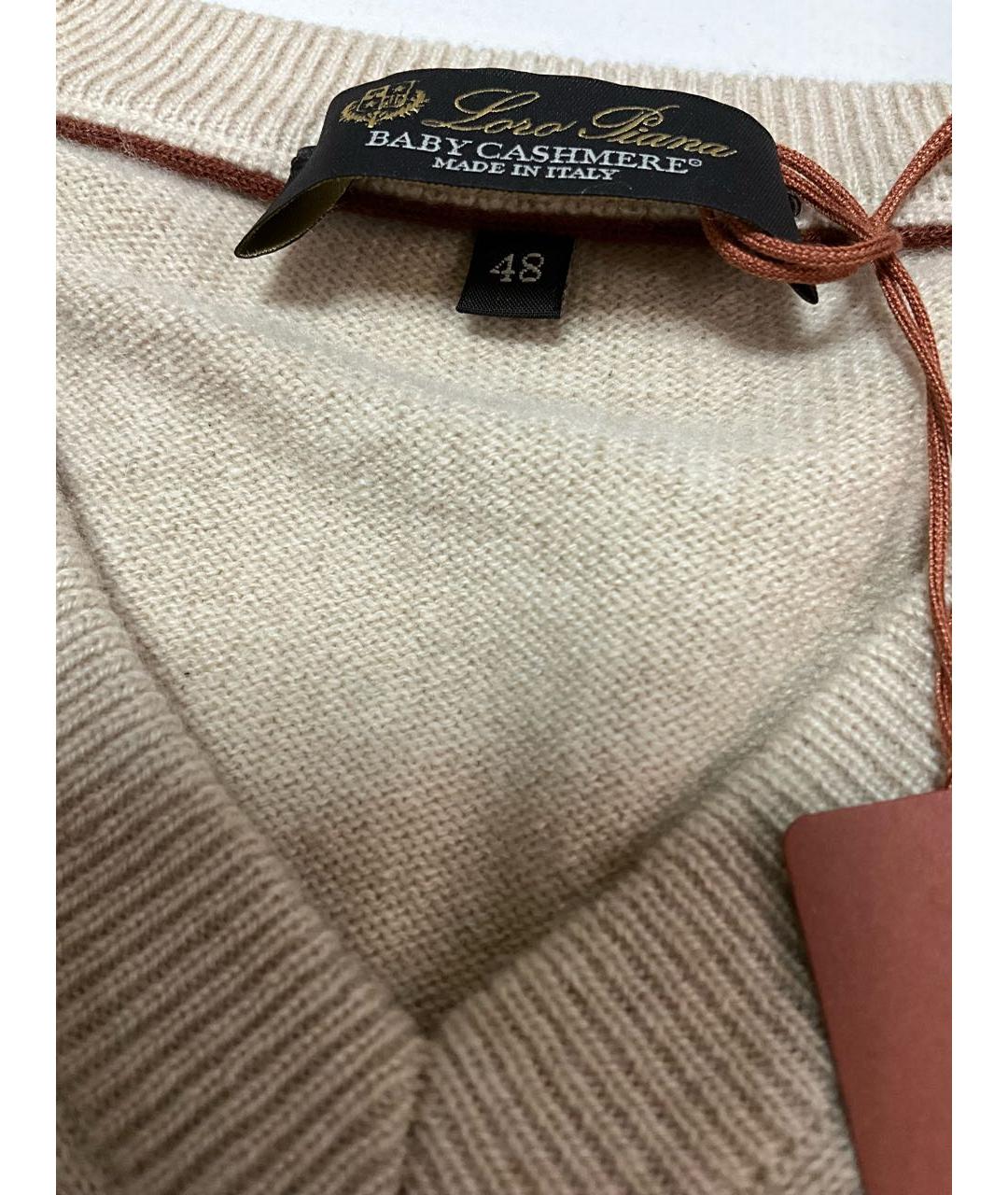 LORO PIANA Серый кашемировый джемпер / свитер, фото 4