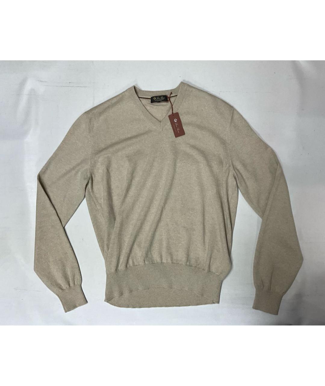 LORO PIANA Серый кашемировый джемпер / свитер, фото 8
